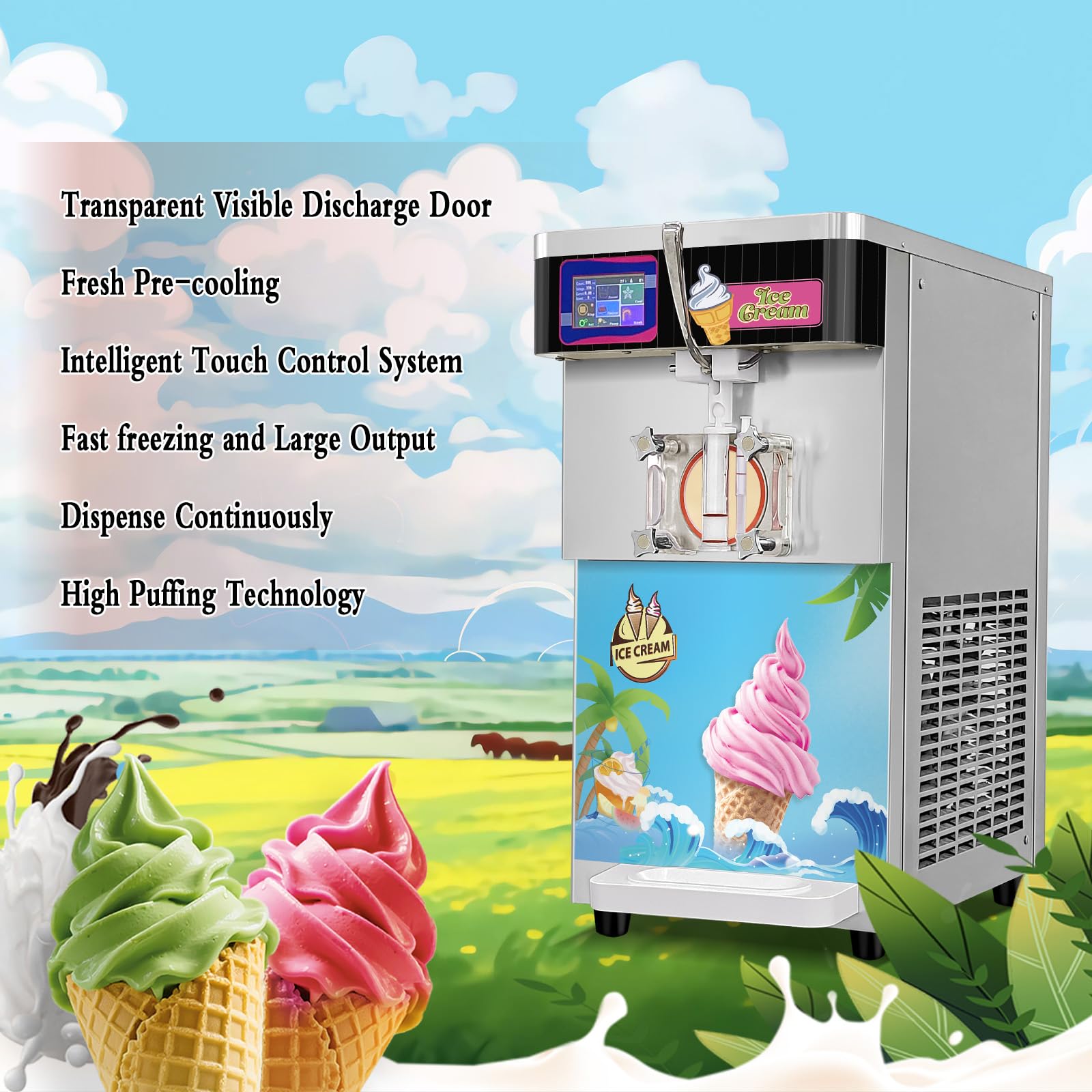 Amazon.com: Koalalko: Soft Ice Cream Machine