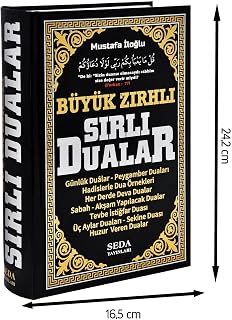 Büyük Zırhlı Sırlı Dualar (Büyük Boy): Günlük Dualar - Peygamber Duaları - Hadislerle Dua Örnekleri - Her Derde Deva Dualar - Sabah-Akşam Yapılacak ... Duası - Sekine Duası - Huzur Veren Dualar