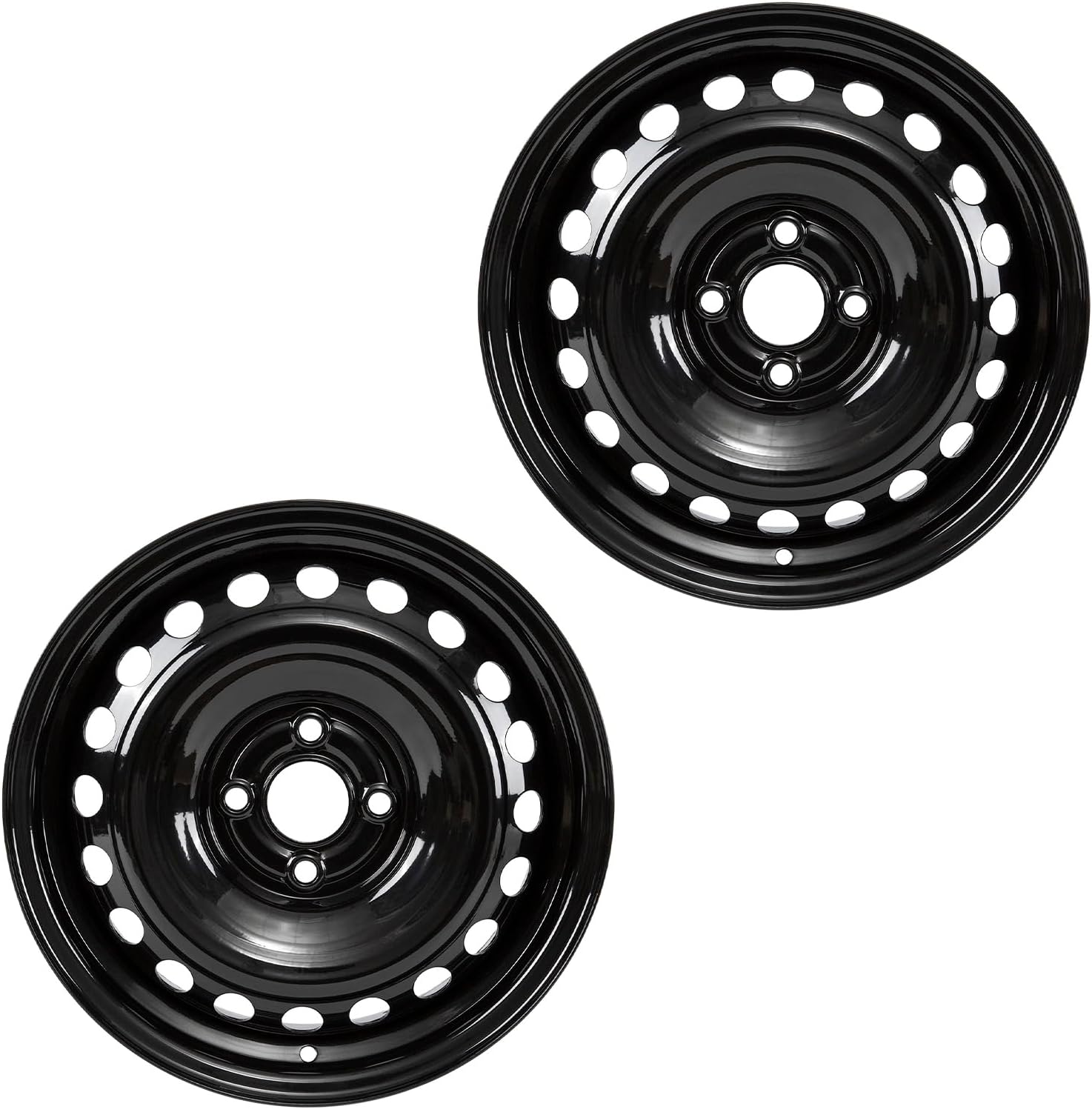 New 15inch Black Painted Steel Wheel Rims for Cherolet Spark 2011 2012 2013 2014 2015 2016 2017 2018 2019 2020 2021 15x6" Replacement Car Rim 1pc