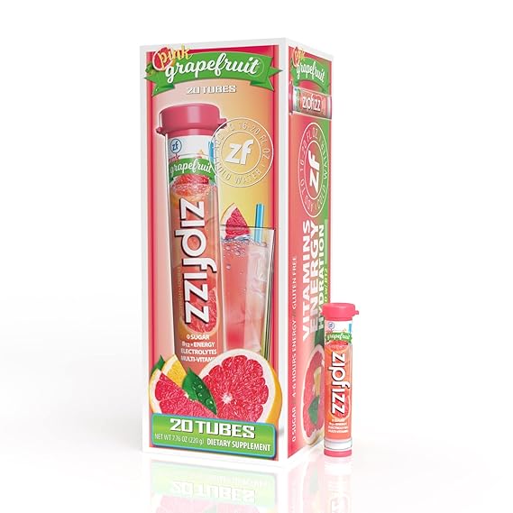 Zipfizz Energy Drink Mix, Electrolyte Hydration Powder