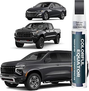 Dark Ash Metallic(G6M/WA618G) Touch Up Paint Compatible with Chevrolet, Car Paint Pen Scratch Repair Two-In-One Touch Up Paint, Premium Car Scratch Remover for Deep Scratches