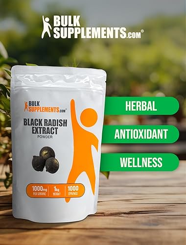 Miniatura 5 de BulkSupplements. com Polvo de extracto de rábano negro, suplemento de rábano negro, polvo de raíz de rábano negro, suplemento de hierbas, sin