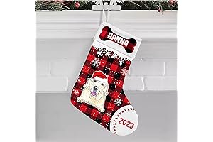 IZI POD Golden Retriever Dog Christmas Stocking