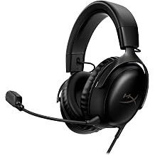 HyperX Cloud III &ndash; Wired Gaming Headset, PC, PS5, Xbox Series X|S, Angled 53mm Drivers, Spatial Audio, Memory Foam, Durable Frame, Ultra-Clear 10mm Mic, USB-C, USB-A, 3.5mm &ndash; Black