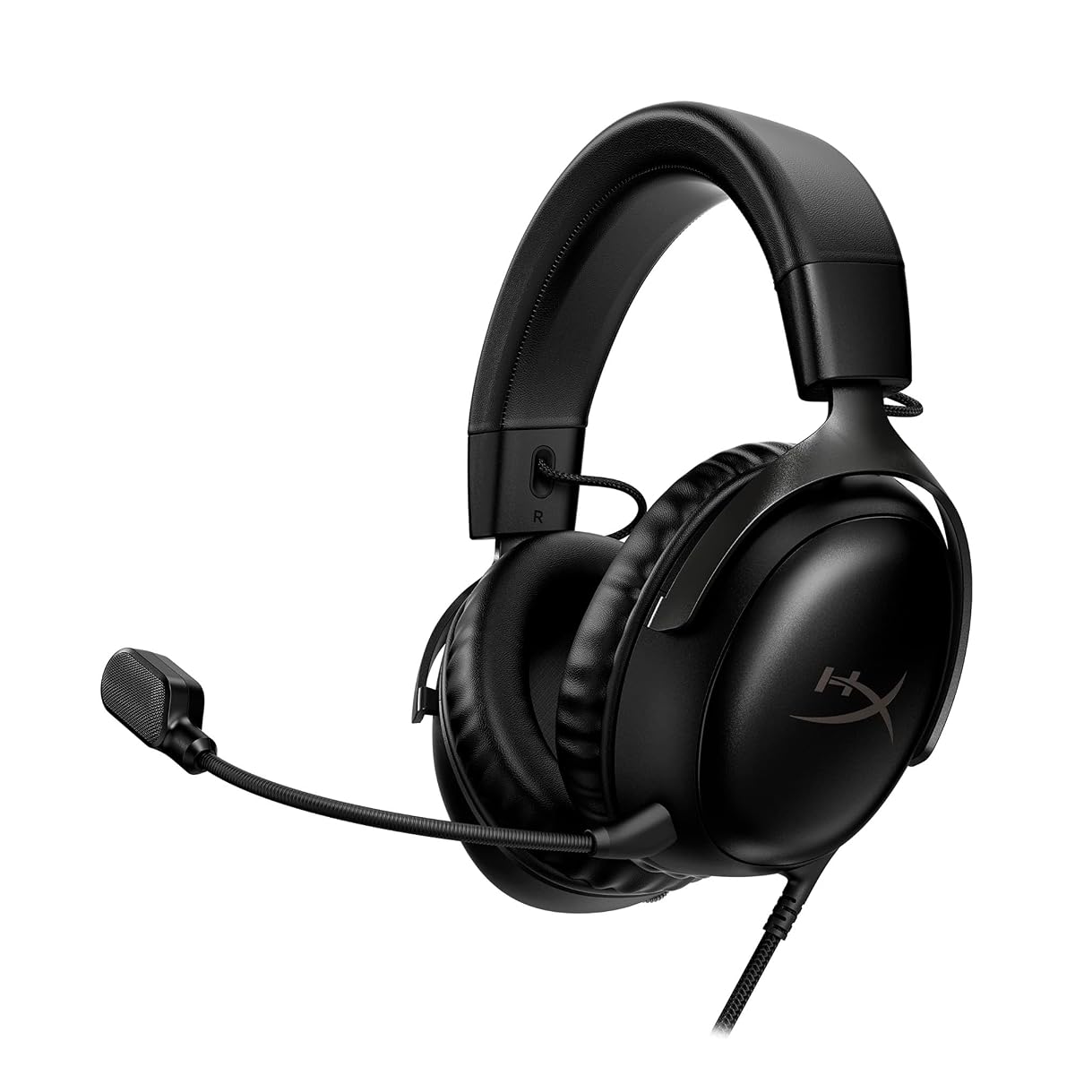 HyperX Cloud III Over Ear Wired Gaming Headset, PC, PS5, Xbox Series X|S, Angled 53Mm Drivers, DTS, Memory Foam, Durable Frame, Ultra-Clear 10Mm Mic, USB-C, USB-A, 3.5Mm Black (727A8AA)