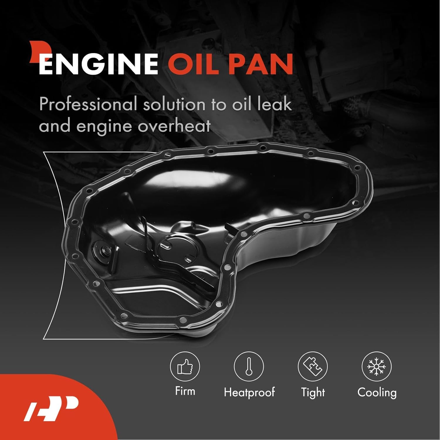 A-Premium Lower Engine Oil Pan Sump with Drain Plug, Compatible with Toyota Highlander 2017-2019 & Lexus RX350/RX450h 2016-2021, RX350L/RX450hL 2018-2021, ES350 2019-2021, 3.5L, Replaces 1210231101