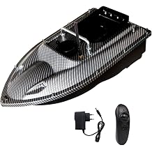 RC Fishing Bait Boat,500M Remote Control Anti-Interference Nesting Boat with Cruise in Fixed Speed and Night Light,Dual Motors Powerful Bait Launcher for Fishing Outdoor,Grey,5200mAh [Energy Class A]
