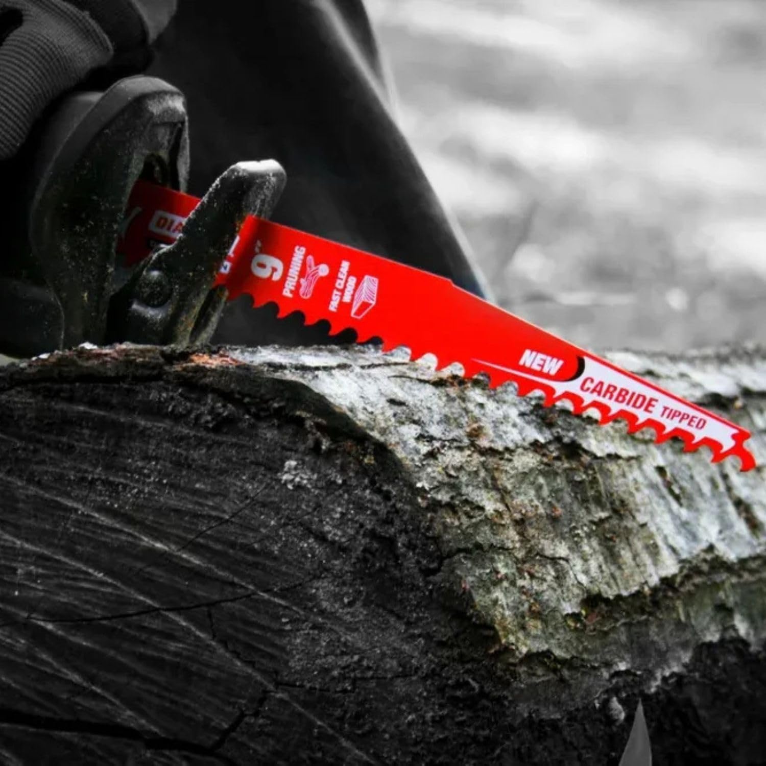 Diablo Demo Demon Teeth Reciprocating Saw Blade for Pruning and Clean Wood - Carbide Tooth Design - 12" Length, 3 TPI - DS1203CP