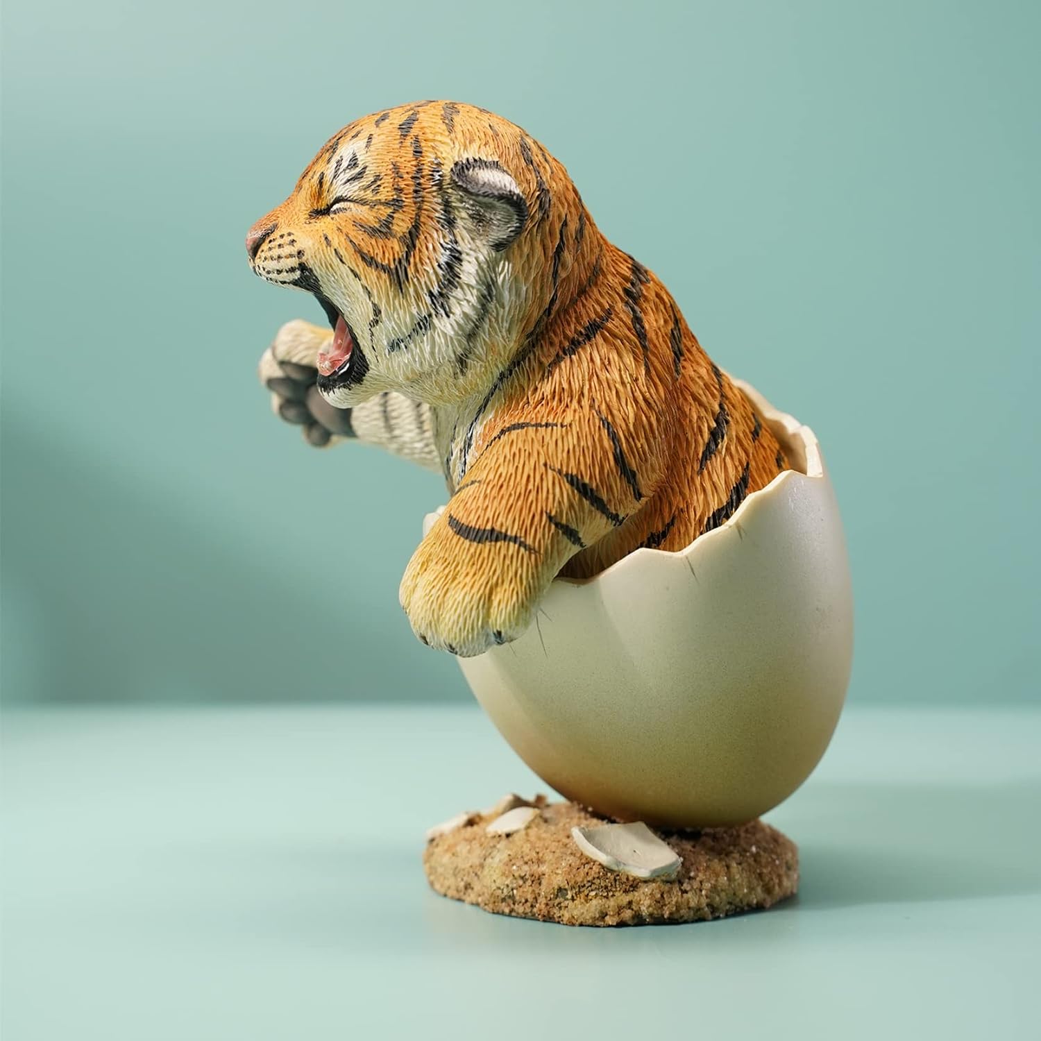MMOS X JXK Cartoon Newborn Cute Tiger Cub with Intricate Details, Gift for Animal Lovers