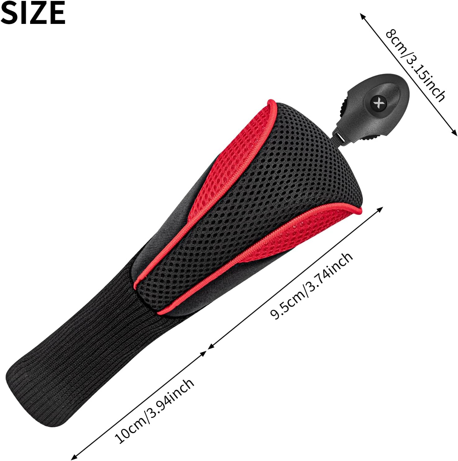 Golf Club Head Covers for Driver Fairway Hybrid(UT) Woods 3/4/5 Set, Golf Club Headcovers Set with Interchangeable No. Tags 3 4 5 7 X Golf Accessories for Men Women