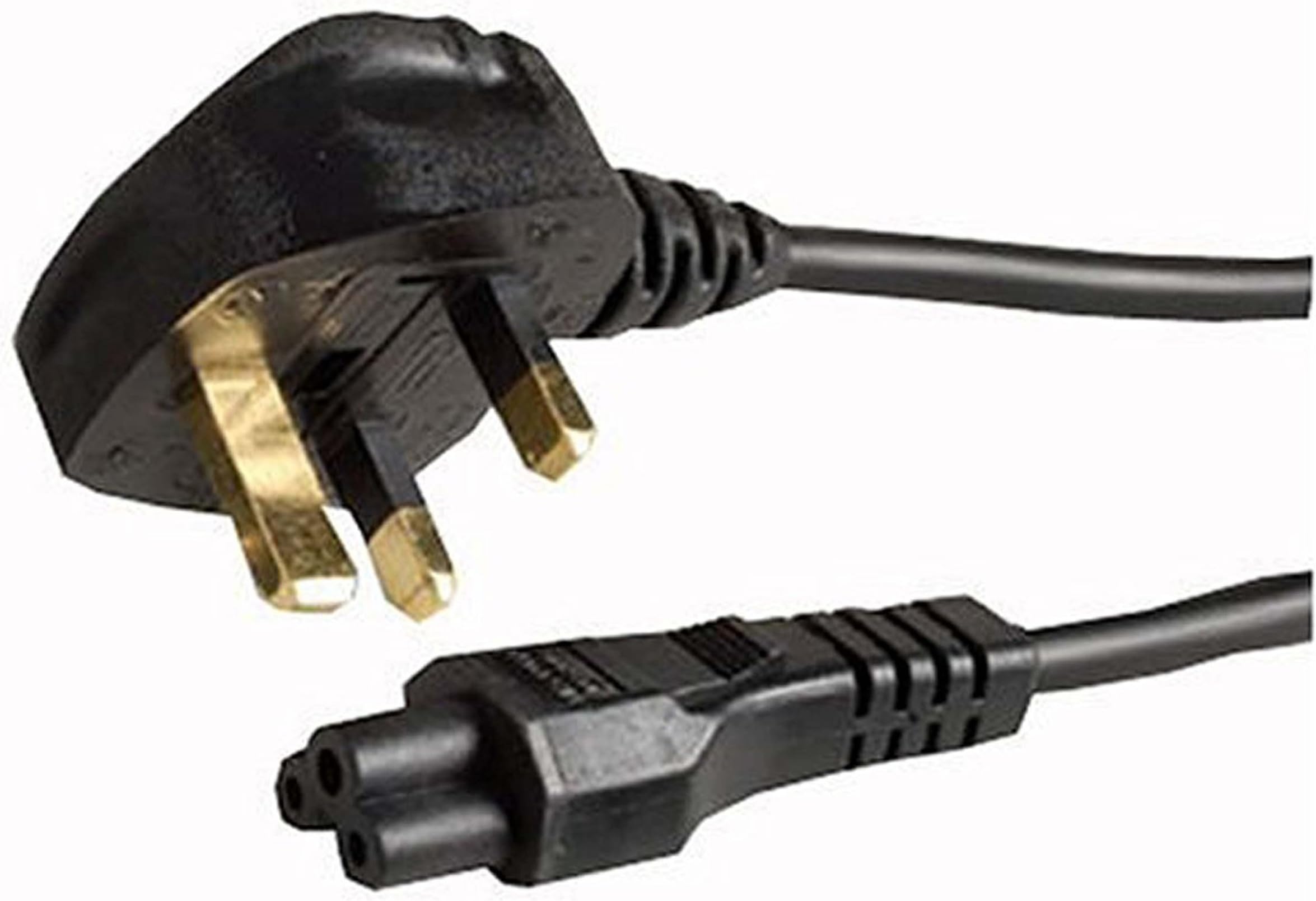 UK plug to C5 3 pin Laptop power lead (1)