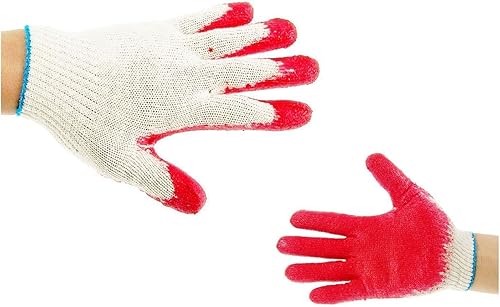 Better Grip WRGKR300WB - 300 pares de guantes de látex de palma roja hechos en Corea