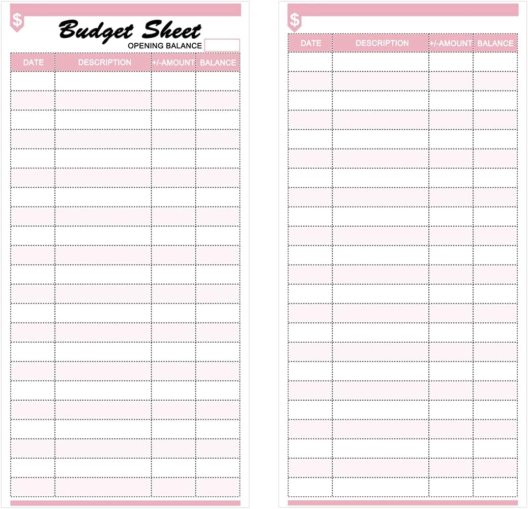 120 Pieces Expense Tracker Budget Sheets Money Trackers for Cash Budget Binder Envelopes Inserts and Budget Planner(6.42 x 3.15 inches) (Green) : Office Products