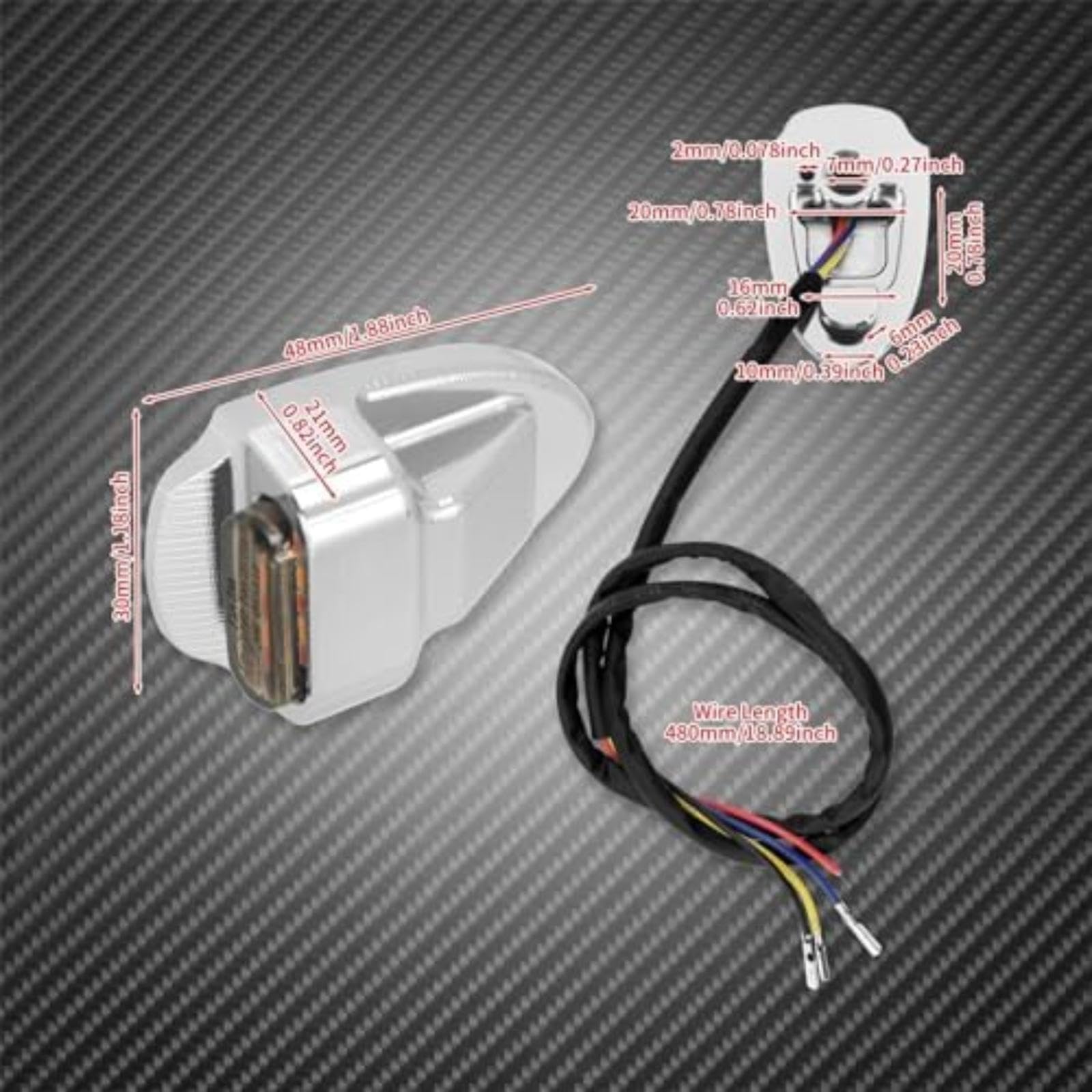 Fanale posteriore con indicatori di direzione, 12 V, per moto: fanale di stop e indicatori di direzione, per SPORTSTER, Nightster 975 (dal 2021 al 2023) Luce di indicatore di (Lights)