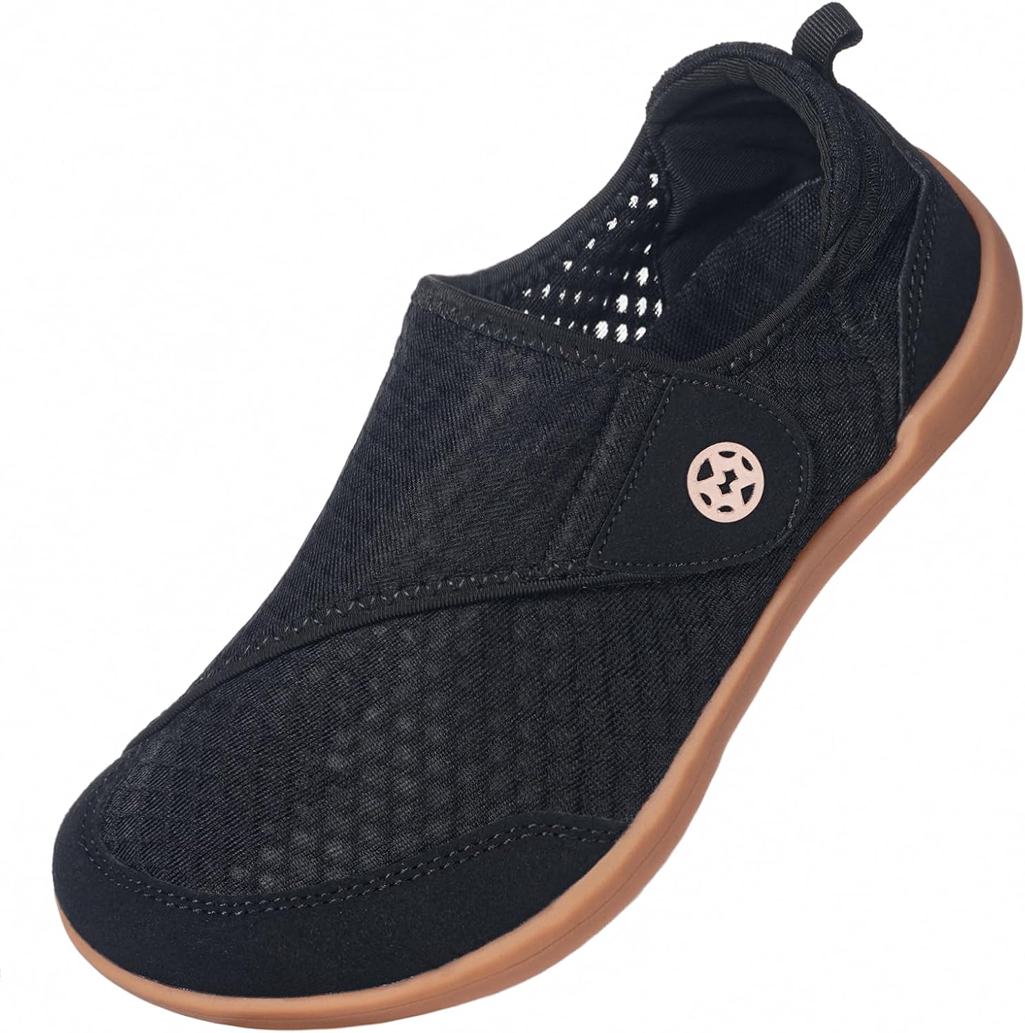 Sisttke Diabetic Shoes for Women Wide Width Diabetic Slippers with Arch Support Cozy Orthopedic Swollen Feet Shoes Breathable Barefoot House Slippers for Arthritis Edema