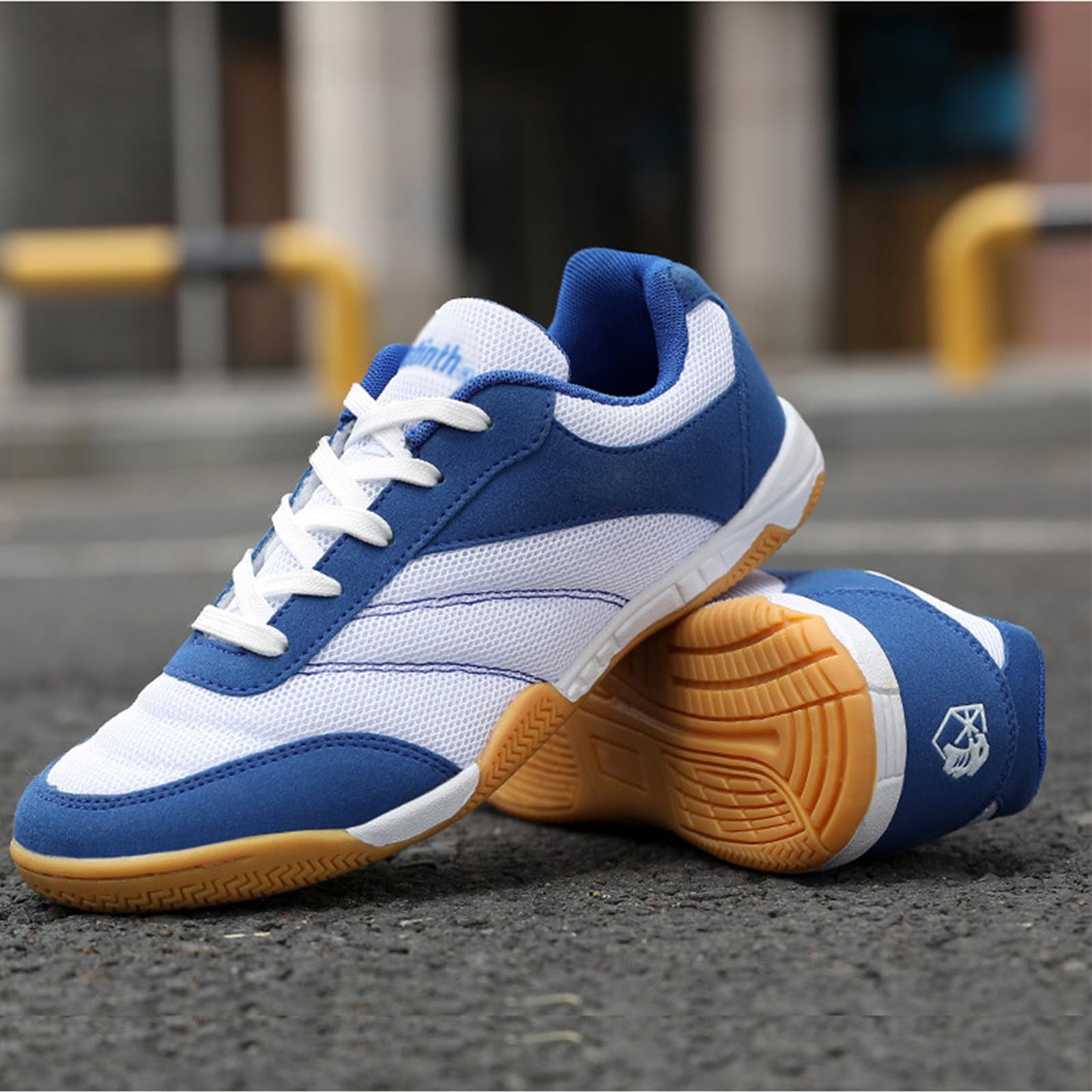 NGARY Zapatillas de bádminton para hombre, de malla, transpirables, profesionales, ligeras, para voleibol, entrenamiento deportivo