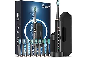 Sonic Electric Toothbrush for Adults - Electric Toothbrush with Cup Charger