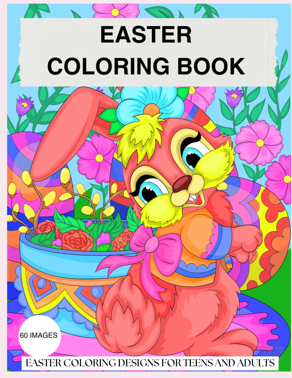 Easter coloring book: An adult and teens coloring book of Easter designs.