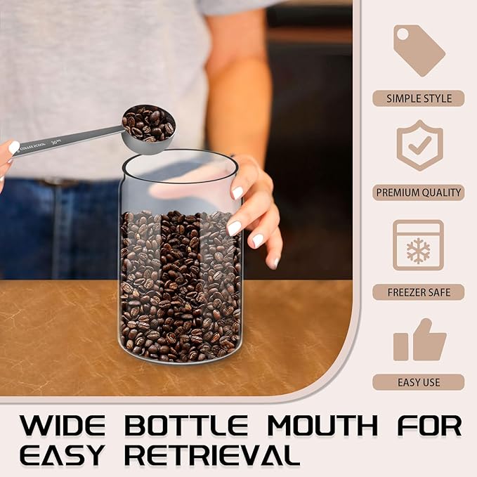 Envase de Café al Vacío Realand 1.2L, Vidrio, Hermético, Negro miniatura 4