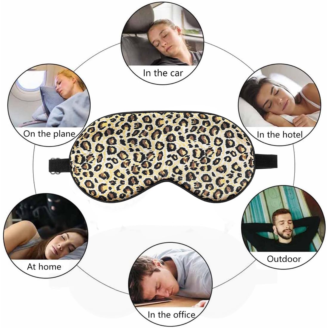 Mascherina per Dormire, Confezione Maschera per Dormire Seta, Maschere per Occhi in Pura Seta con Cinturino Regolabile, Mascherina Notte per i Regali Yoga da Viaggio