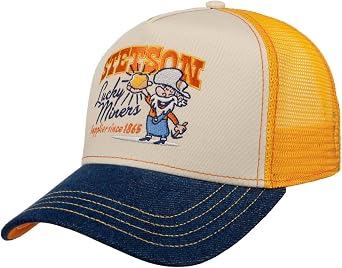 Stetson Lucky Miners Trucker Cap Mesh Snapback Cotton Men Summer Winter