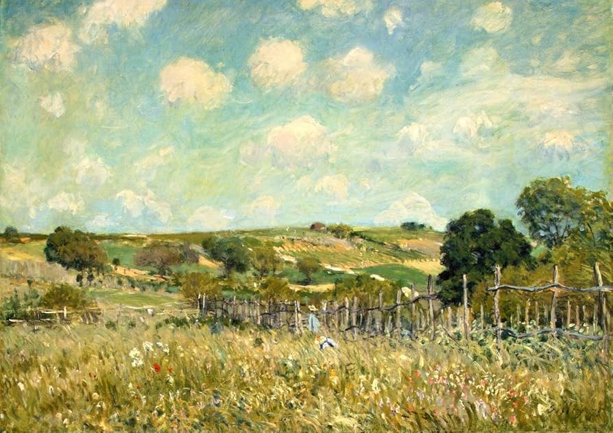 アルフレッド・シスレー、【風景】、希少な額装用画集より、状態良好 アルフレッド・シスレー、【風景】、希少な額装用画集より、状態