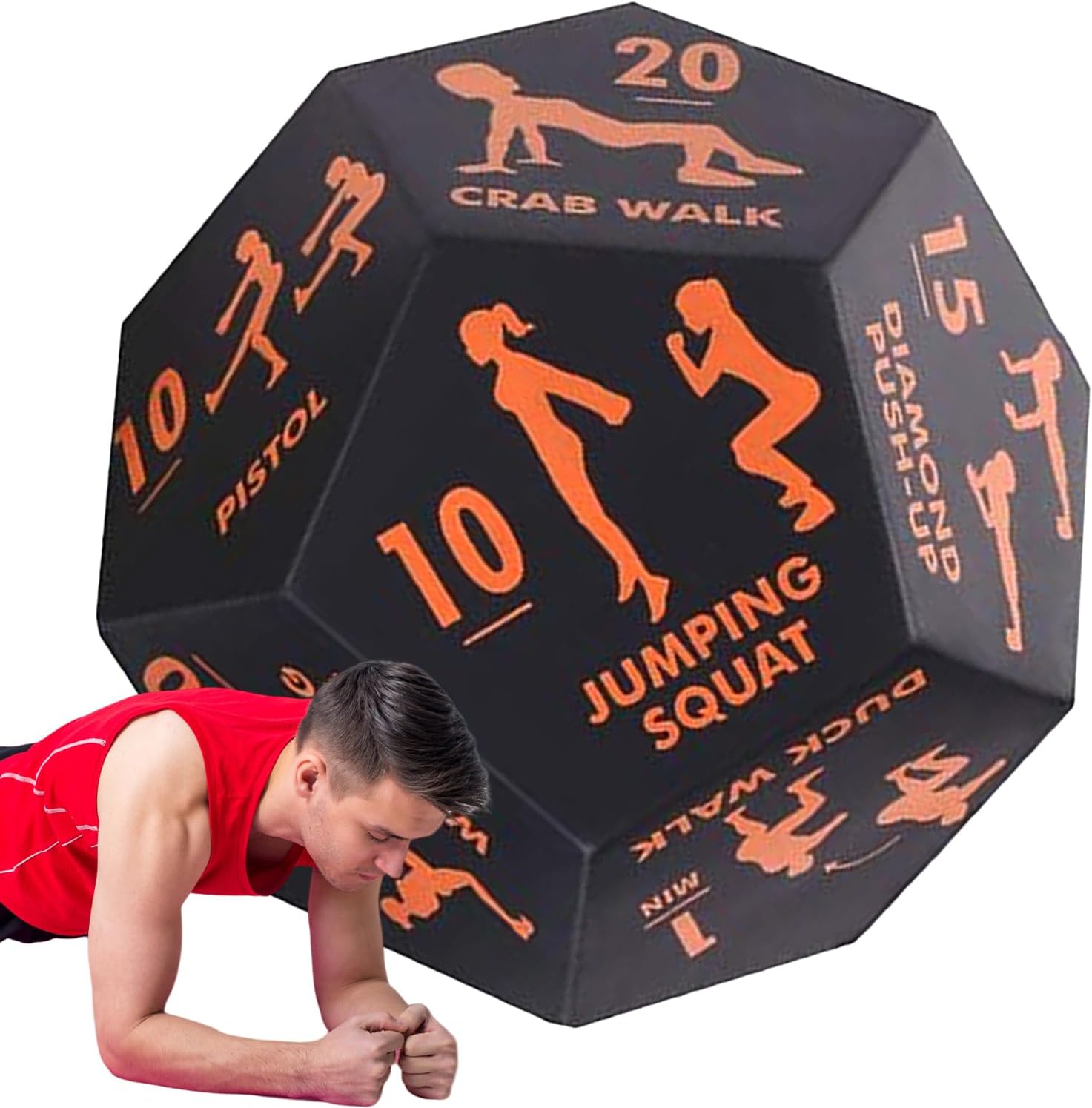 Exercise Dice for Fitness Training - Exercise Dice for Home Gym & Sports Activities | Training Equipment Women Men for Squats Lunges Stretching Pumps