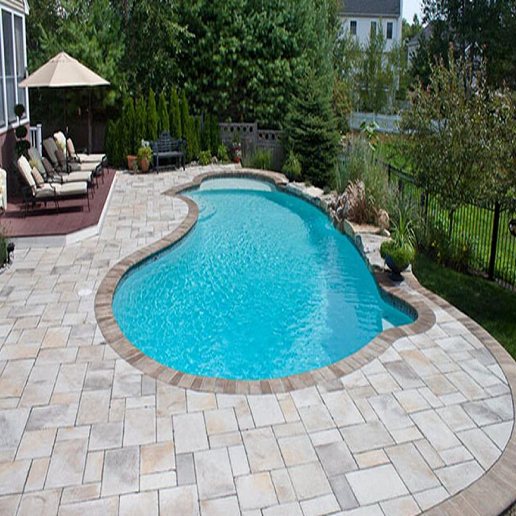 Wisfor Stampo per Cemento Pavimento Esterno, per Calcestruzzo Effetto Pietra per vialetto da Giardino DIY per Patio Balcone Terrazza 60x50cm