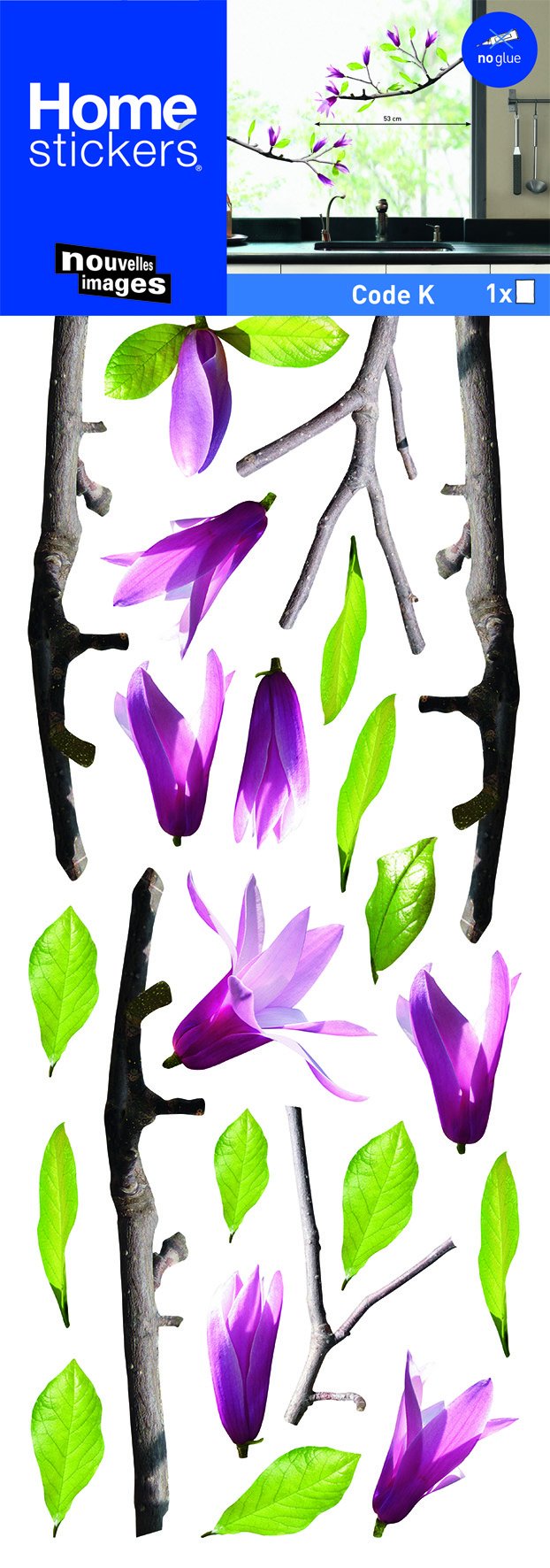 NOUVELLES IMAGES Stickers Ventanas Magnolia (Kalou)