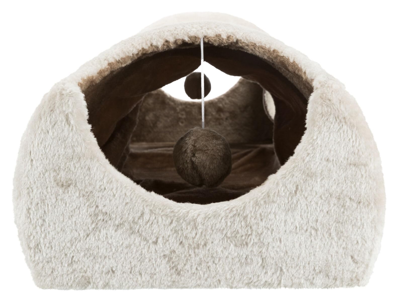 Trixie Túnel Rascador, 110 × 30 × 38 cm, Gris Claro/Marrón, Gato