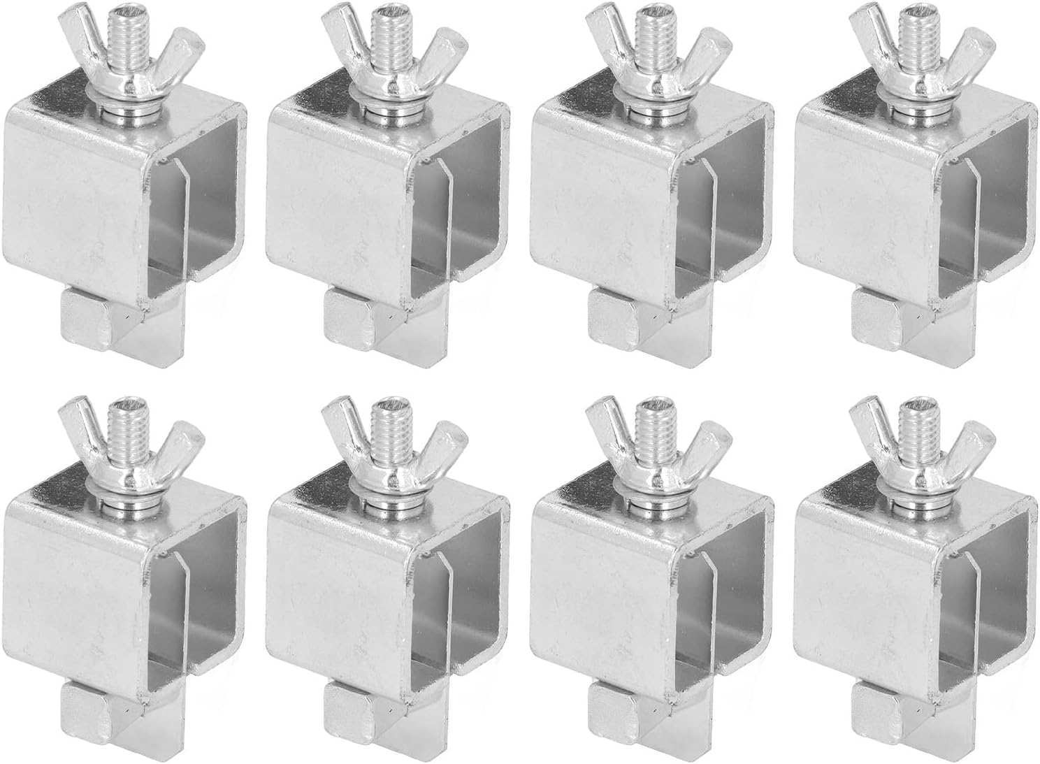 8Pcs Auto Body Panel Clamp, Silver Color Butt Welding Clamp Aluminum