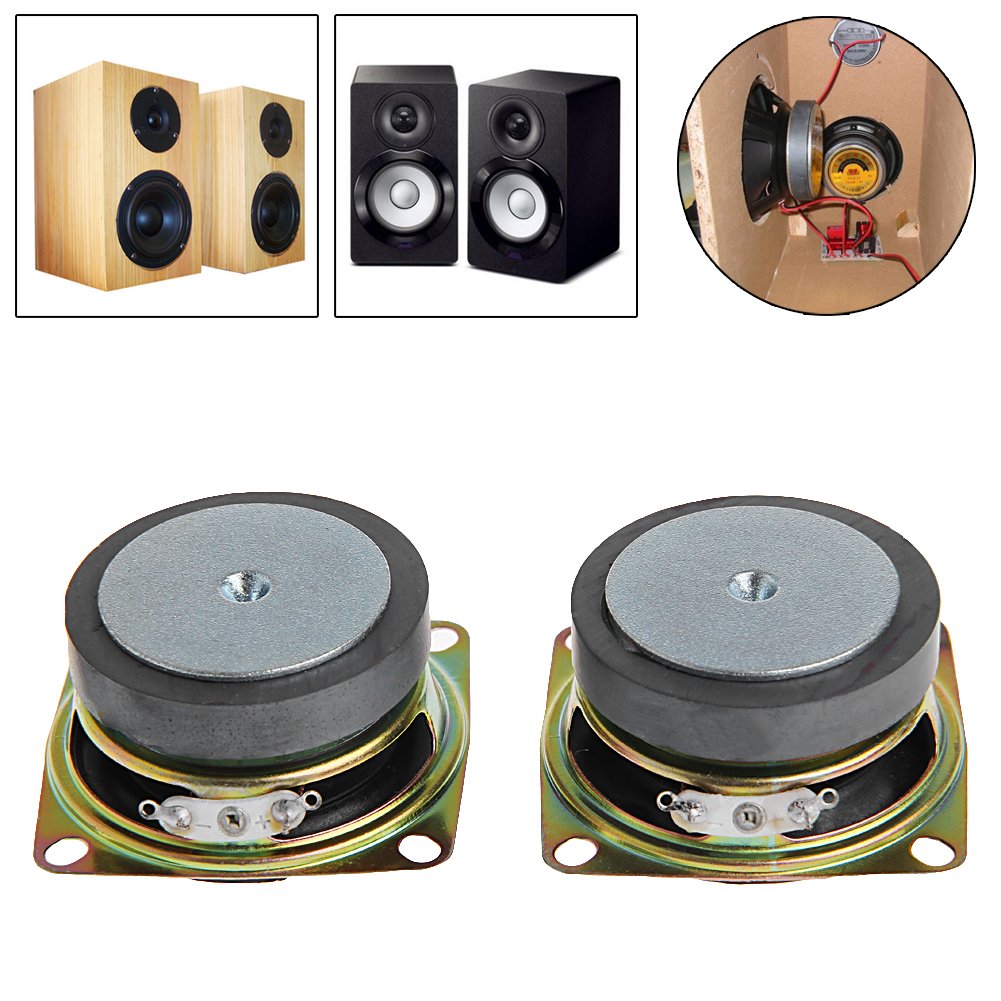 2 Haut-Parleurs 4cm 3W 4Ω - Pour Mini Ampli | Son Clair, Boîtier Métal
