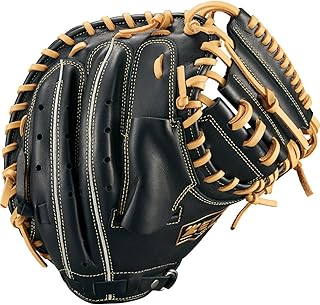 ゼット(ZETT) 少年軟式野球 キャッチャーミット ソフトステア キャッチャー用 ブラック/パステルB (1932) BJCB74512F