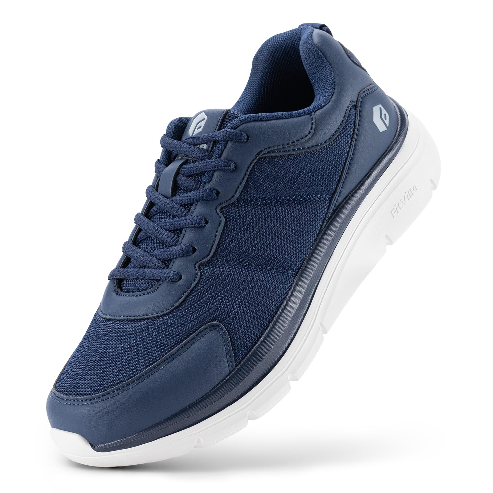 FitVille Scarpe Uomo Pianta Larga Comode Camminata Sneakers Casual Leggere Ginnastica Traspirante Scarpe per Piedi Gonfi