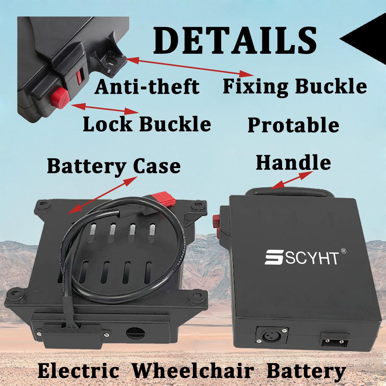 Batería Recargable 24 V 10 Ah Batería de Litio 12 Ah Baterías Iones Litio 24 V Baterías sillas Ruedas con Cargador y Estuche para Motores 200 W a 300 W,24v10ah