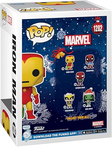 Miniatura 3 de Funko Pop! Marvel Holiday - Iron Man with Bag - Marvel Comics - Figura de vinilo coleccionable - Idea de regalo - Mercancía oficial - para niños y