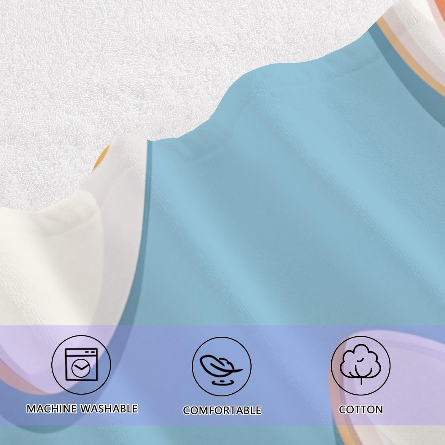 Hand Towels Premium Soft and Highly Absorbent Fry Eggs 2 Pcs Towels for Bathroom Set 100% Cotton Decorative Face Towels