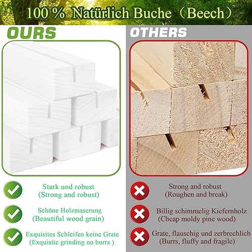 Miniatura 10 de Gipizi 16 soportes de madera para tarjetas de lugar, soporte para tarjetas de fotos de madera para bodas, banquetes y fiestas, soporte de números de