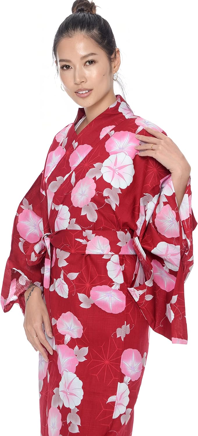 Kimura Jitsugyo Women's Kyoto Traditional Easy Wearing Kawaii Yukata Robe(Japanese Casual Kimono) Set 2 - Image 2
