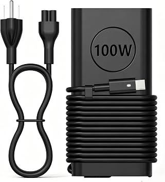 100W USB C Laptop Charger Compatible with Dell XPS 15 17 9575 9500 9510 9520 9530 9710,Latitude 5340 7640 7340 5540 9440,Precision 3580 5470 5480 5550 5560 5530 5570 5750 AC Adapter Power Cord