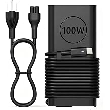 100W USB C Laptop Charger Compatible with Dell XPS 15 17 9575 9500 9510 9520 9530 9710,Latitude 5340 7640 7340 5540 9440,Precision 3580 5470 5480 5550 5560 5530 5570 5750 AC Adapter Power Cord