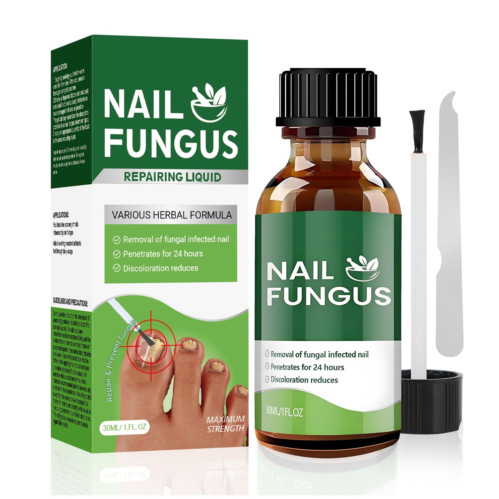 Toenail Fungus Treatment Extra Strength,7Days Nail FungusTreatment for Toenail,7 Pure Natural Plant Extracts,ToeNail Fungus Treatments for Thick, Broken (1 Fl Oz (Pack of 1))
