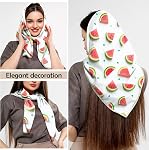 Echarpe soie Feeling Grand carré satin tête envelopper les cheveux léger Mode mignon esthétique 27.5 Les femmes filles