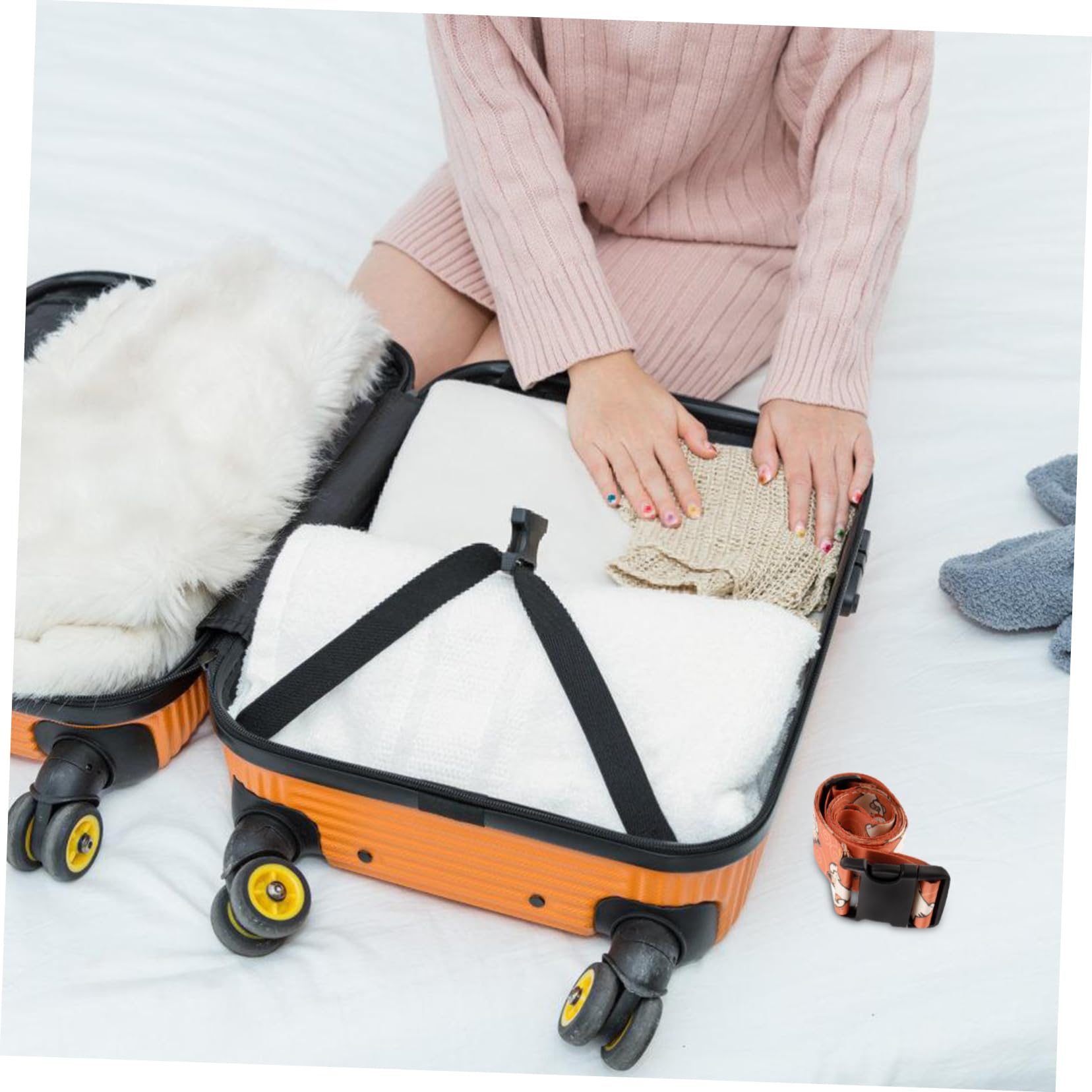 4stücke Luggage Strap Mit Katzenmuster Verstellbarer Gepäckgurt Für Koffer Reiseaccessoire Sicherung Und Bündelung Von Gepäck Für Vielreisende