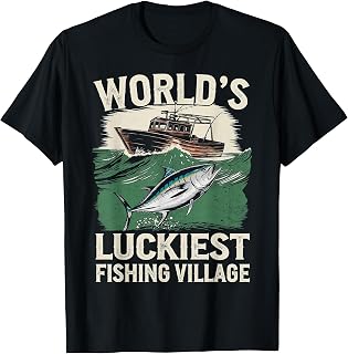 World's Luckiest Fishing Village Destin Florida Souvenirs T-Shirt