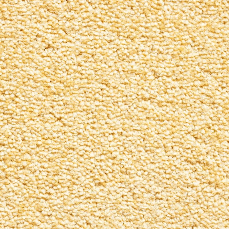 Tuda Carpet | Serene 10mm Pile Saxony Carpet with Action Backing, 12mm Total Height | Buttercream (350) - 4m x 3.5m (13ft1" x 11ft5")