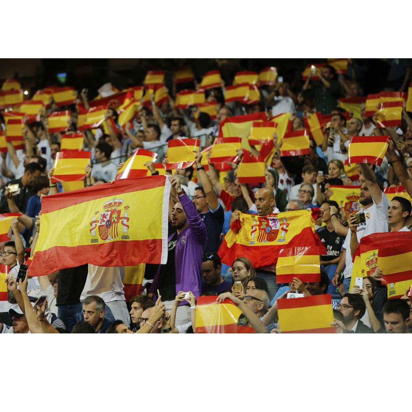 DS HOME Flag of Spain Pack of 2 Large Spanish Flags, 90 x 120 cm, Balcony Flag, Waterproof, Spanish Flag with Coat of Arms - Image 4