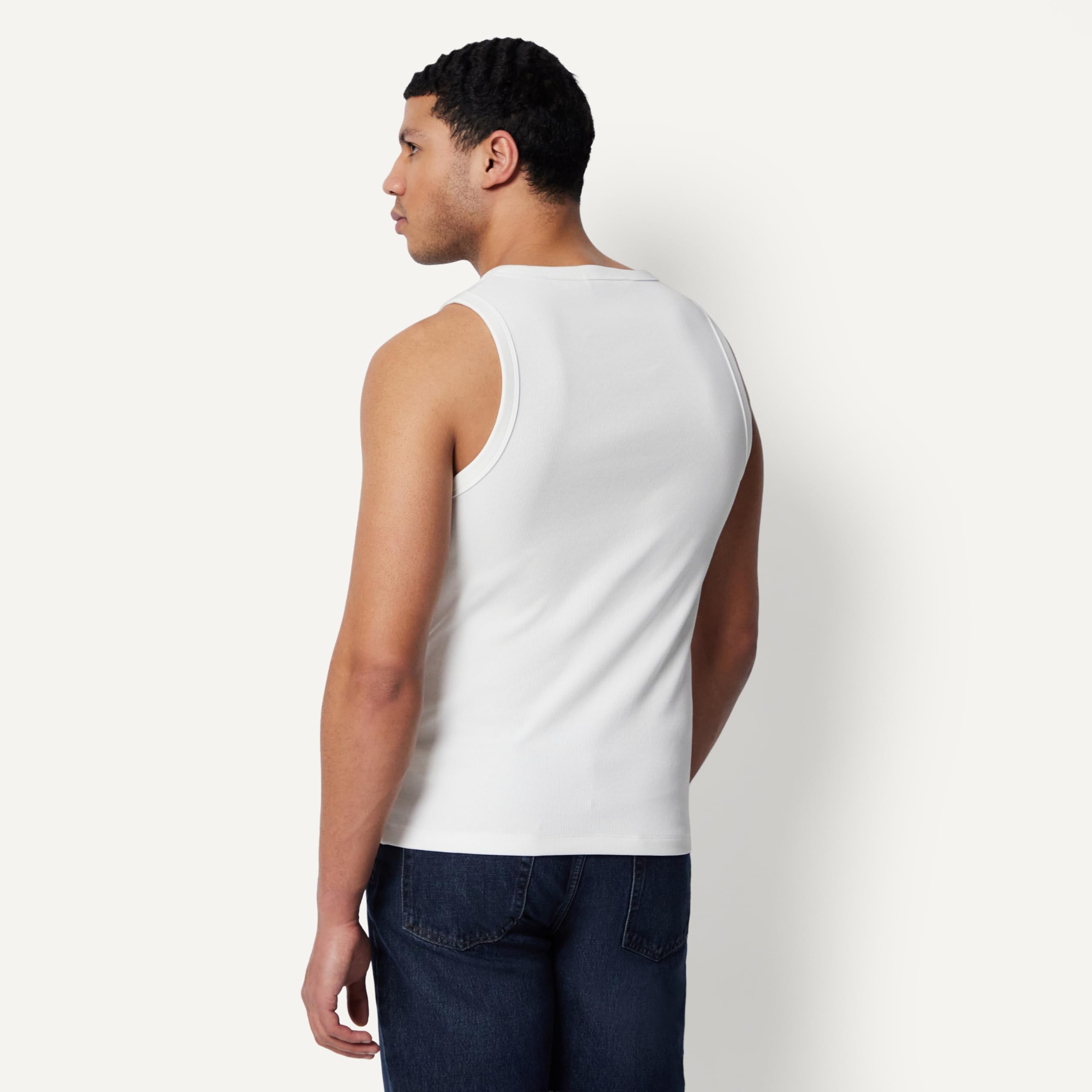 Amazon Essentials Débardeur Côtelé à Coupe Ajustée Homme, Lot de 2