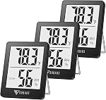 DOQAUS Digital Hygrometer Indoor Thermometer, Humidity Meters, Room Thermometer and Humidity Gauge with Accurate Temperature Humidity Monitor for Home, Greenhouse, Baby Room, Mini Weather Station Gift