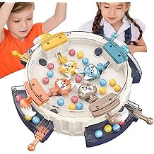 Board Game, Table Bean Ball Toy - Classic Battle Desktop Activity Fine Motor Training Educational for 2-4 Players Family, Kids, Adults, Parties, Gatherings